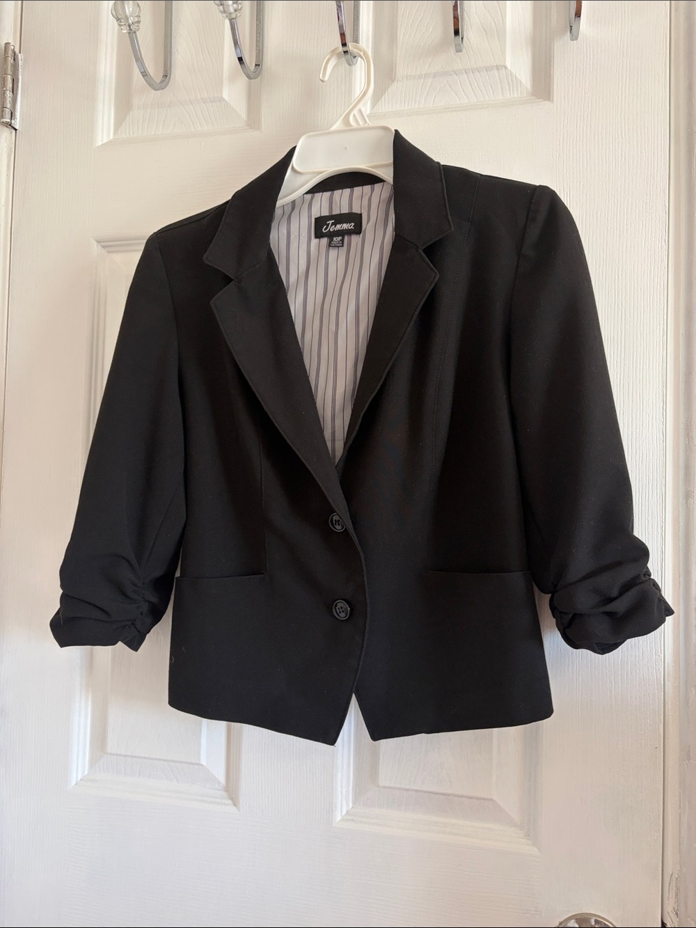 JEM Black Cropped Blazer Jacket